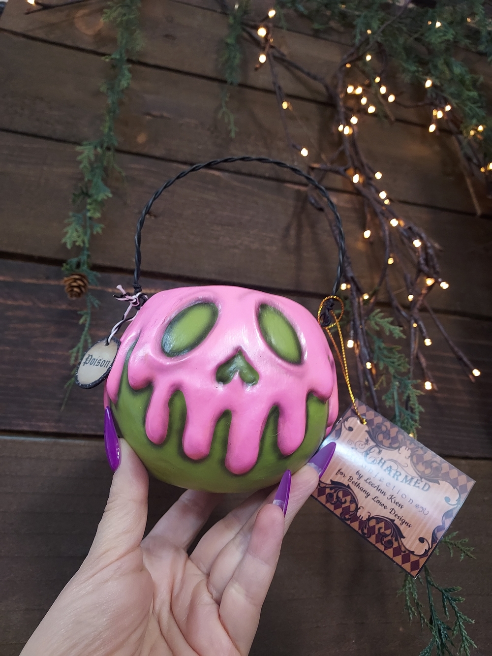 Pink Dripping Skull Candy Apple Handbag